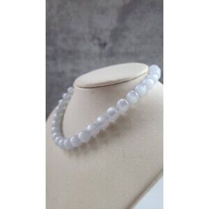 Vintage Beaded Moon Glow Choker Necklace